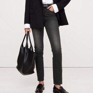 Banana Republic High Rise Slim Jeans In Black Size 6/28